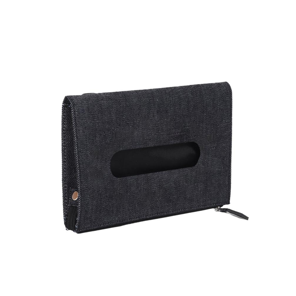 Denim Blue Tissue Cover for Car Visor